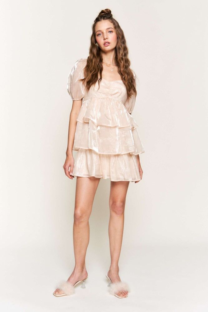 Ivory Mini Dress sold by Pinkblush product image thumbnail 4