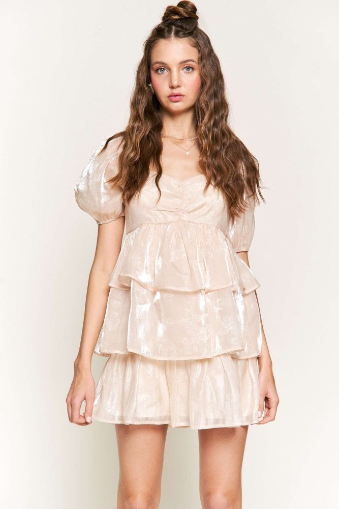 Ivory Mini Dress sold by Pinkblush