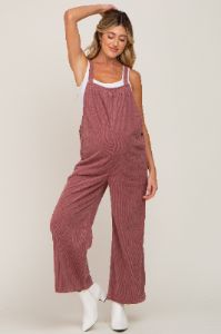 Mauve Corduroy Maternity Overalls sold by Pinkblush