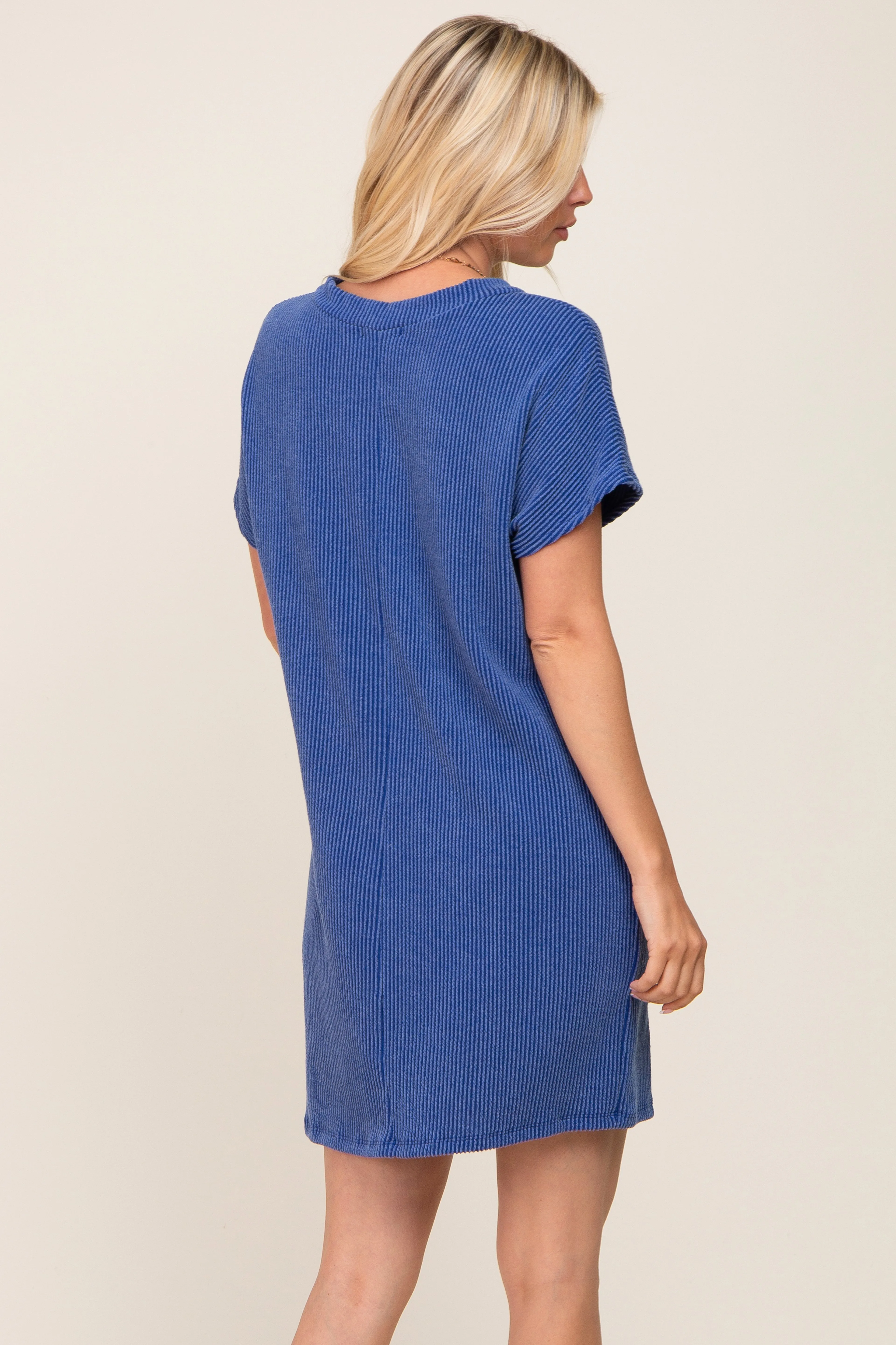 Navy Floral Embroidered Button Down Chambray Maternity Maxi Dress sold by Pinkblush