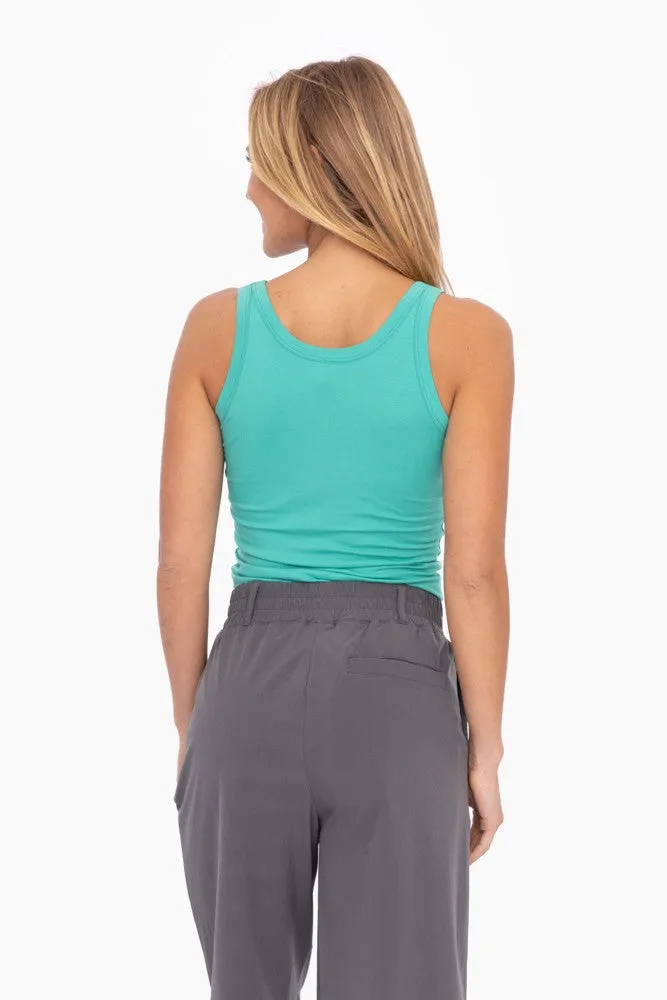 Turquoise Scoop Neckline Tank Top sold by Pinkblush product image thumbnail 3