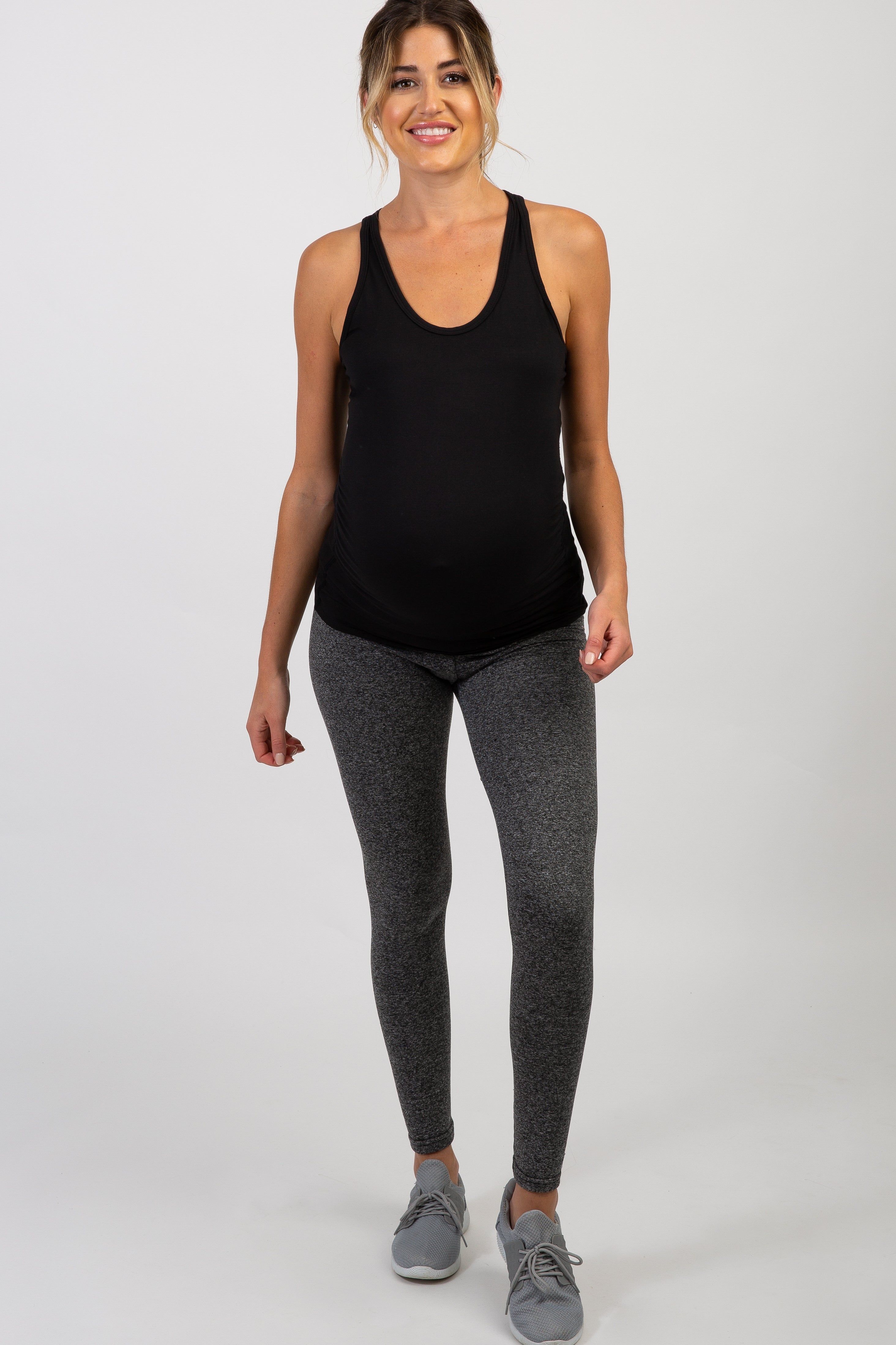 PinkBlush Black Crisscross Back Fitted Maternity Active Top sold by Pinkblush product image thumbnail 4