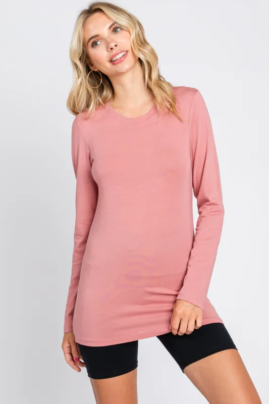 Mauve Long Sleeve Top sold by Pinkblush