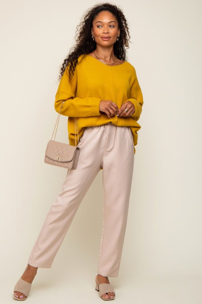 Yellow Dolman Sleeve Side Slit Sweater sold by Pinkblush product image thumbnail 5