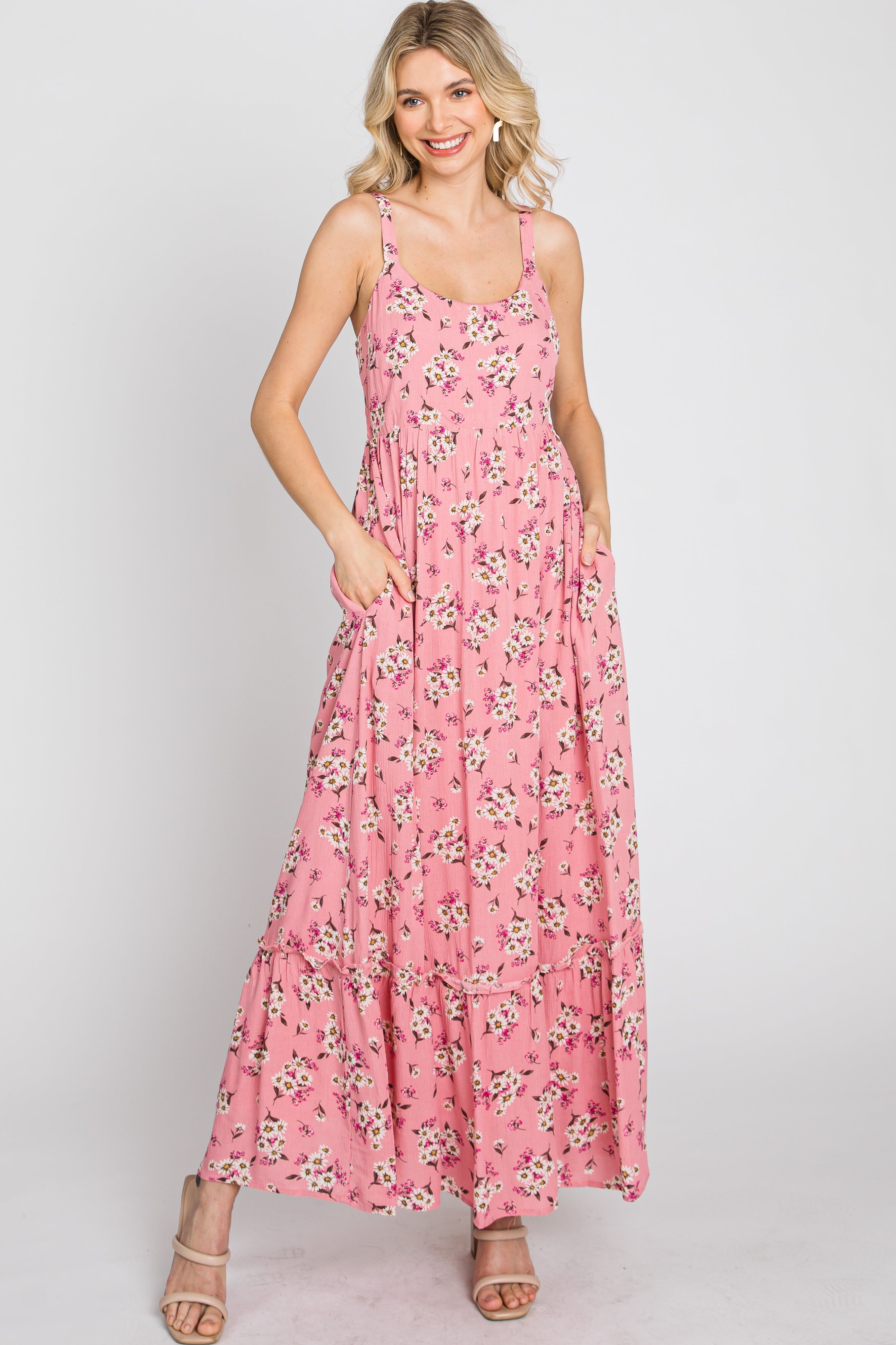 Pink Floral Maxi Dress sold by Pinkblush product image thumbnail 2
