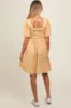 Yellow Floral Smocked Tie Back Maternity Dress sold by Pinkblush