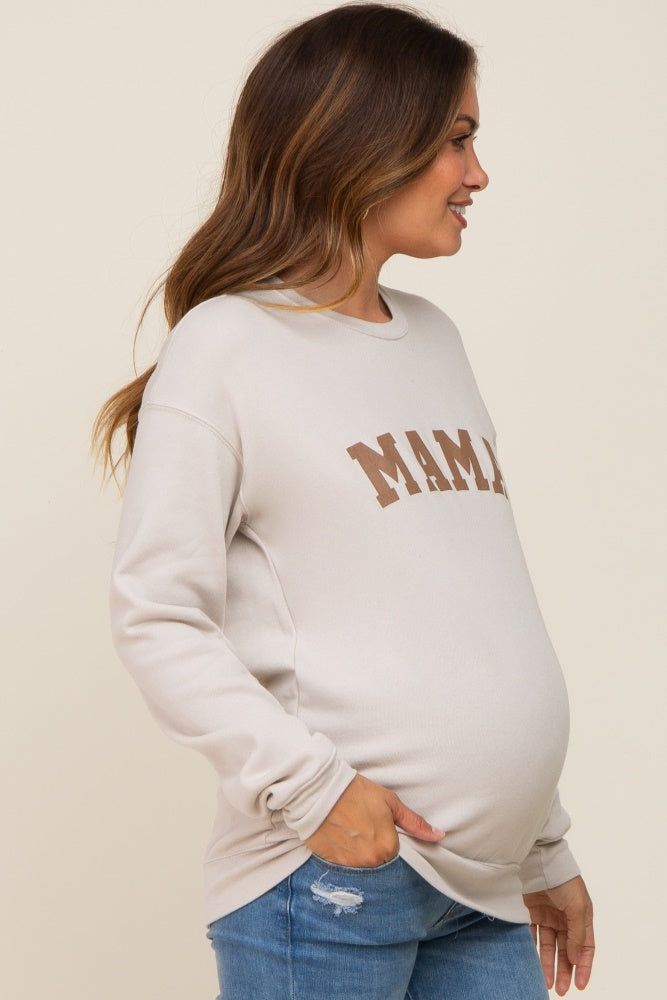 Cream Mama Graphic Maternity Pullover Sweatshirt sold by Pinkblush product image thumbnail 2