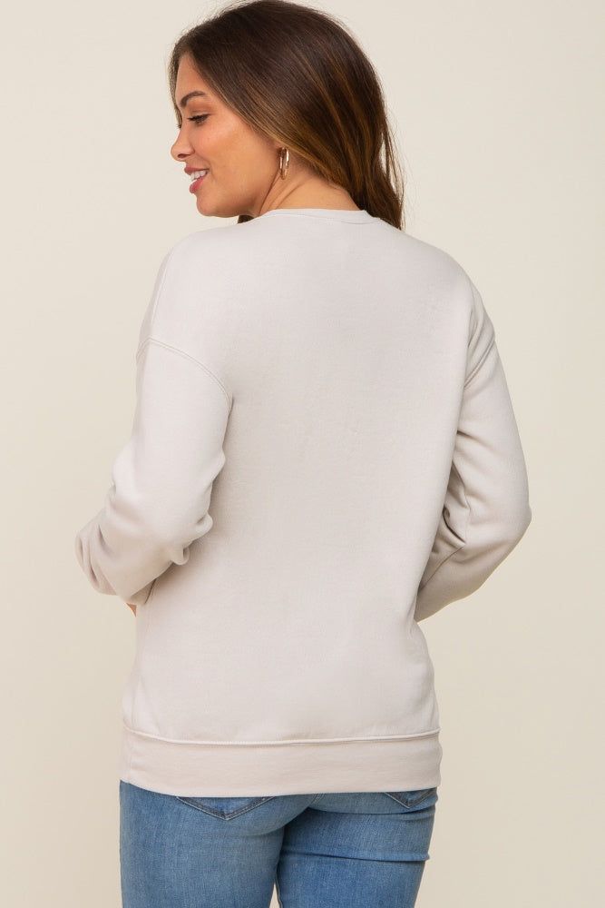 Cream Mama Graphic Maternity Pullover Sweatshirt sold by Pinkblush product image thumbnail 3