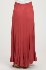 Red Tassel String Maternity Maxi Skirt sold by Pinkblush