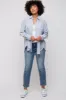 Blue Striped Button Up Long Sleeve Top sold by Pinkblush