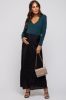 Black Plisse Maternity Maxi Skirt sold by Pinkblush