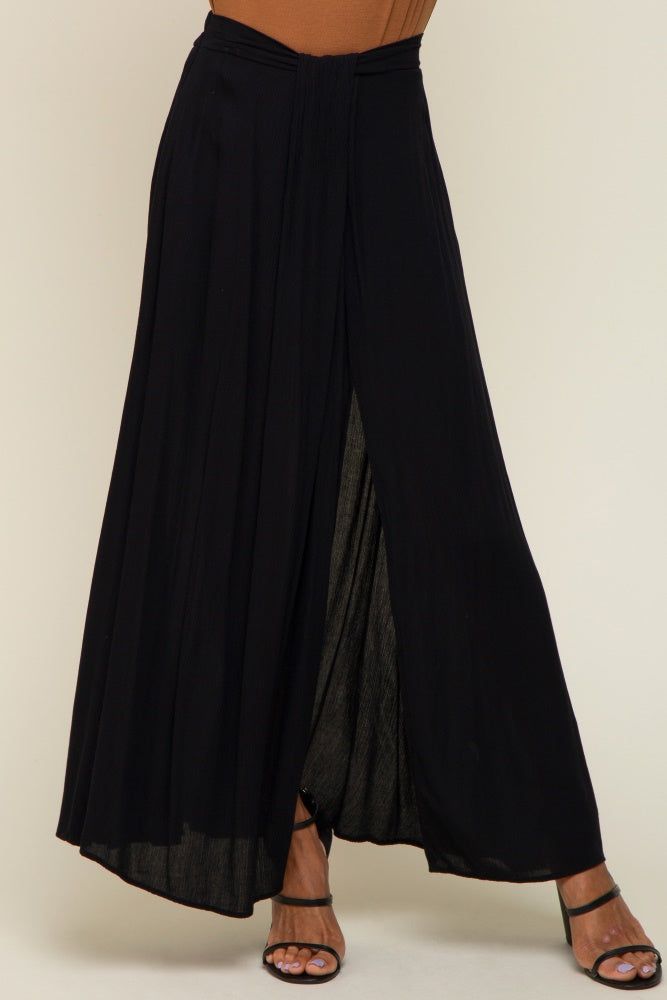 Black Side Slit Maxi Skirt sold by Pinkblush product image thumbnail 2