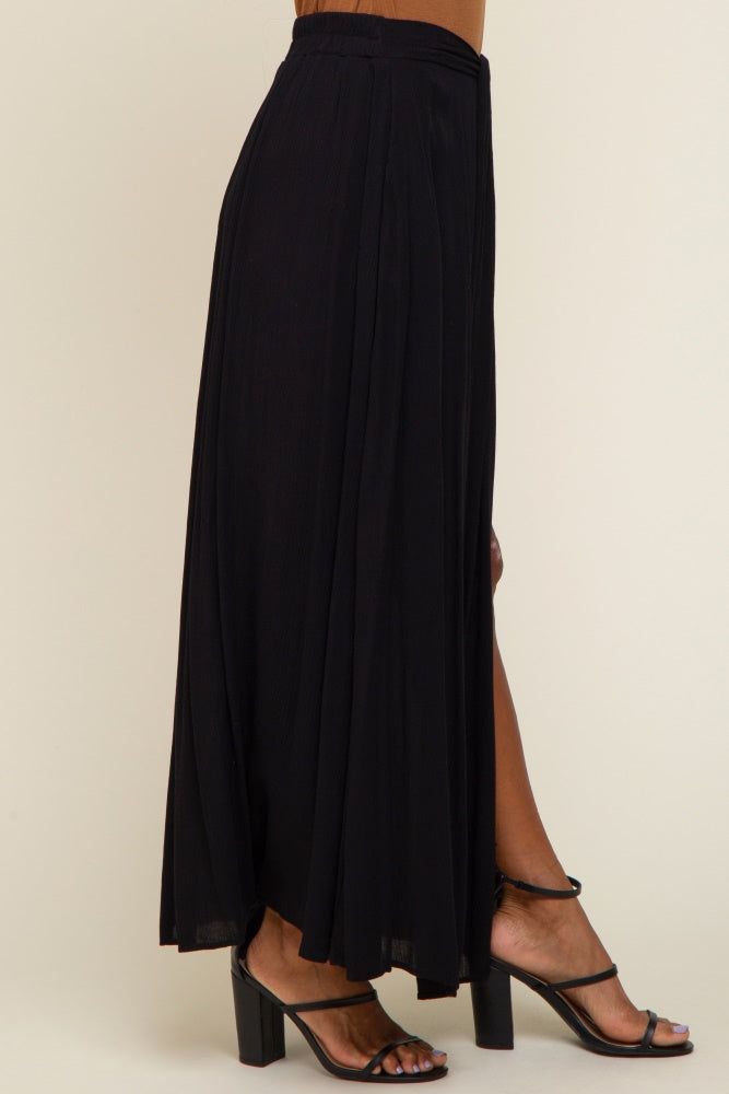 Black Side Slit Maxi Skirt sold by Pinkblush product image thumbnail 3
