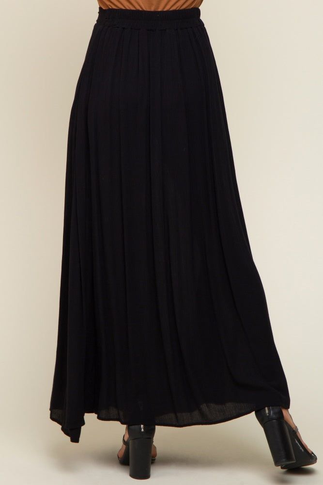 Black Side Slit Maxi Skirt sold by Pinkblush product image thumbnail 4
