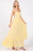 Yellow Smocked Halter Cutout Maxi Dress sold by Pinkblush