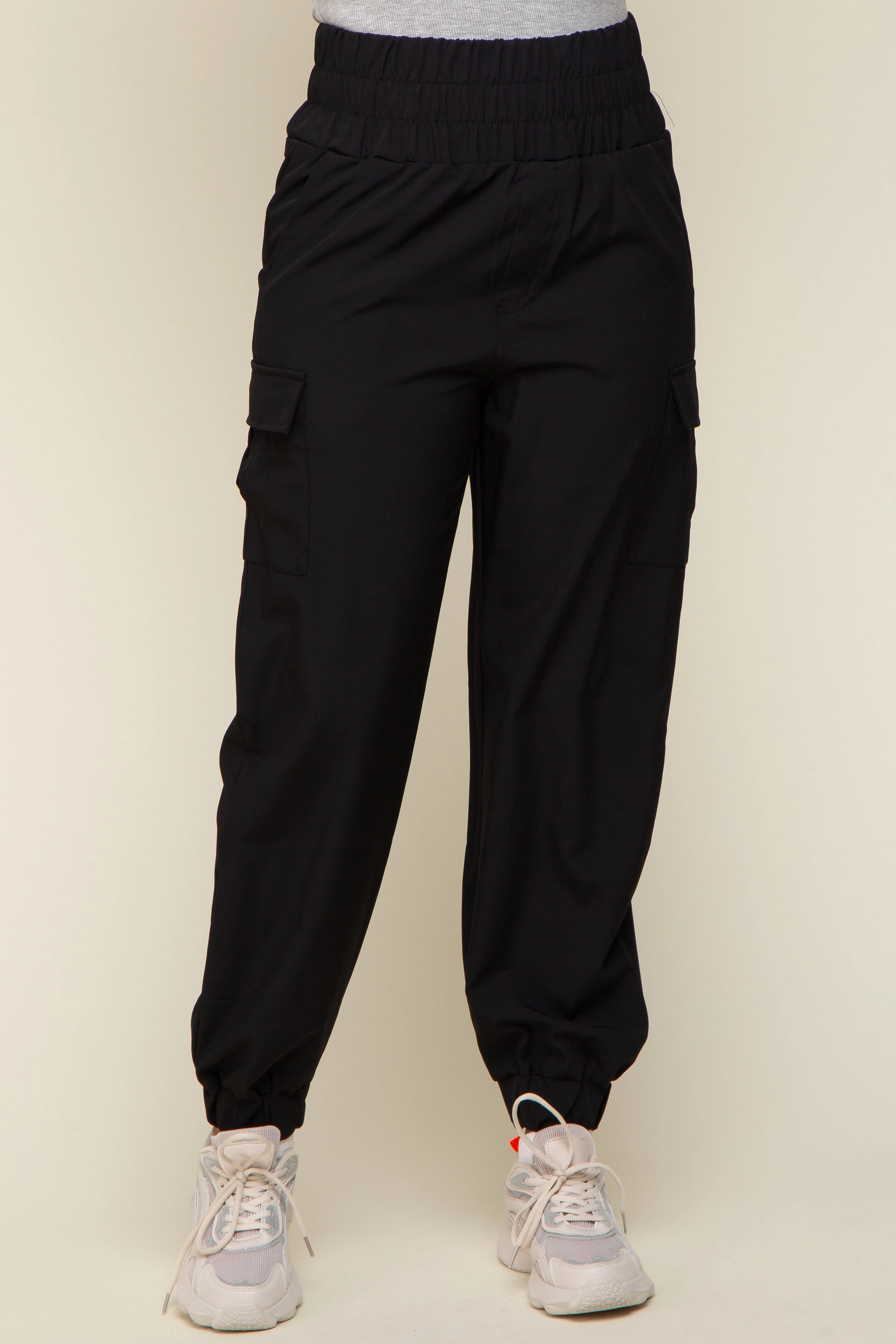 Black Cargo Pocket Joggers sold by Pinkblush product image thumbnail 2