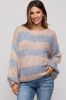 Light Blue Striped Knit Maternity Sweater sold by Pinkblush