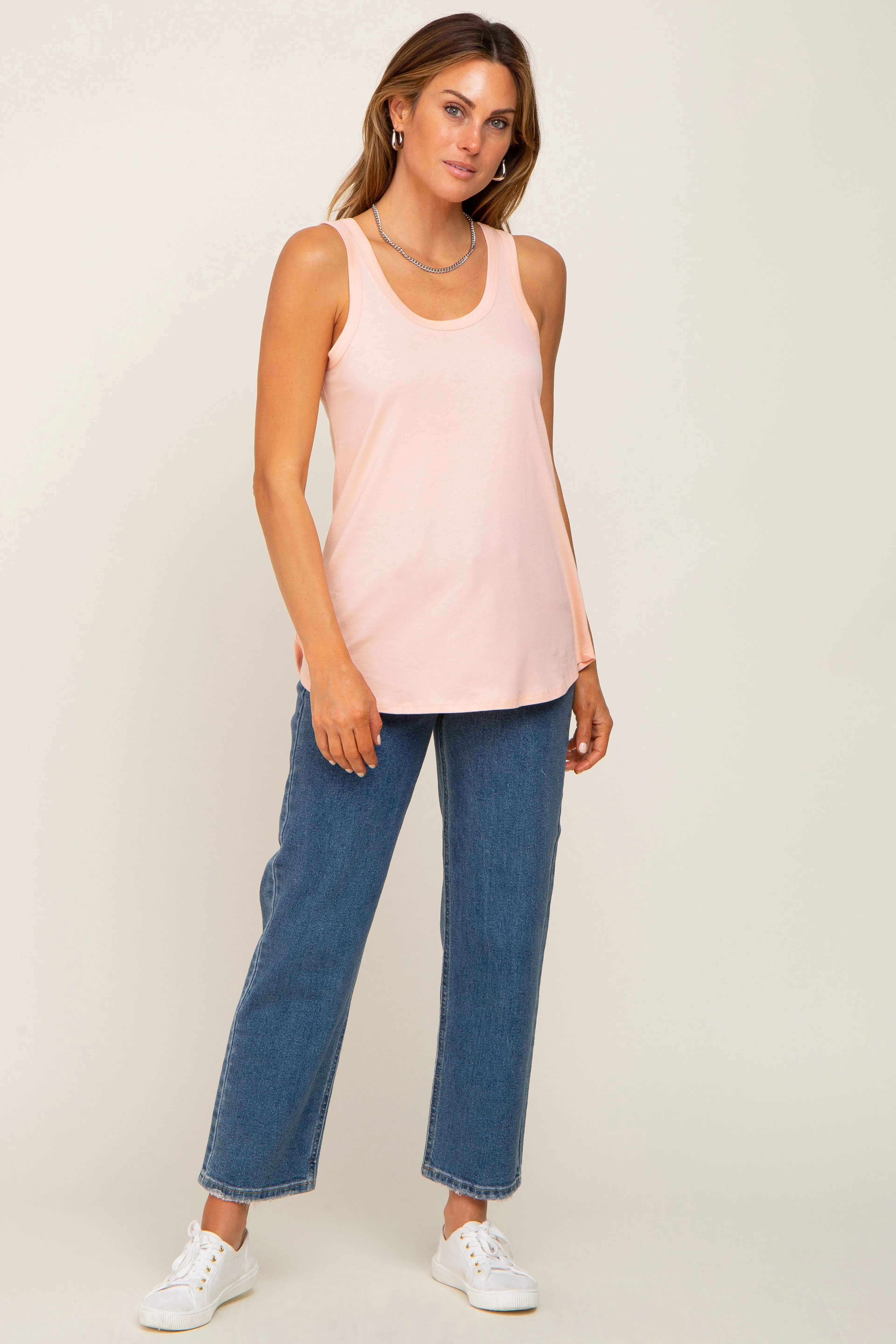 Light Peach Tank Top sold by Pinkblush product image thumbnail 5