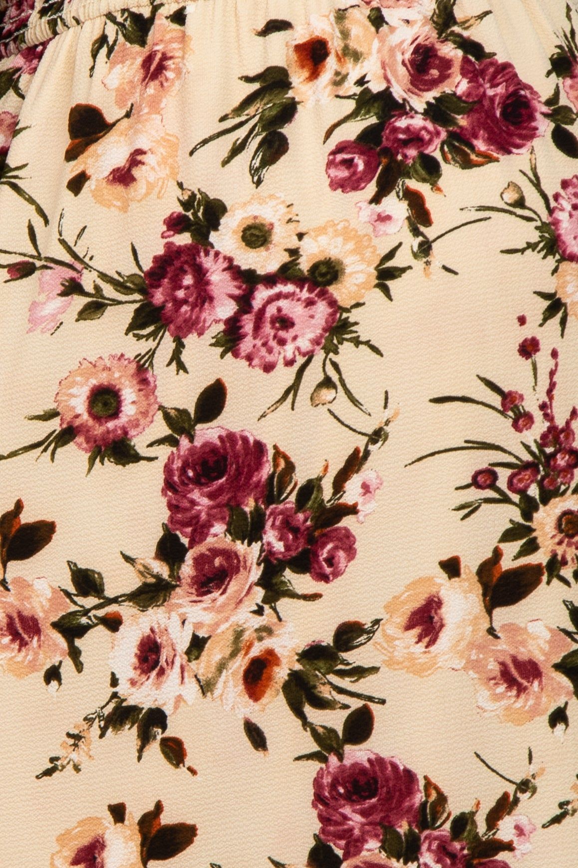 Ivory Floral Smocked Bust Maternity Maxi Dress sold by Pinkblush product image thumbnail 4