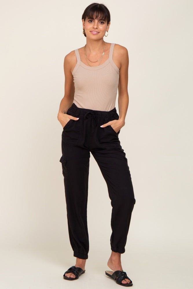Black Jogger Pants sold by Pinkblush product image thumbnail 5