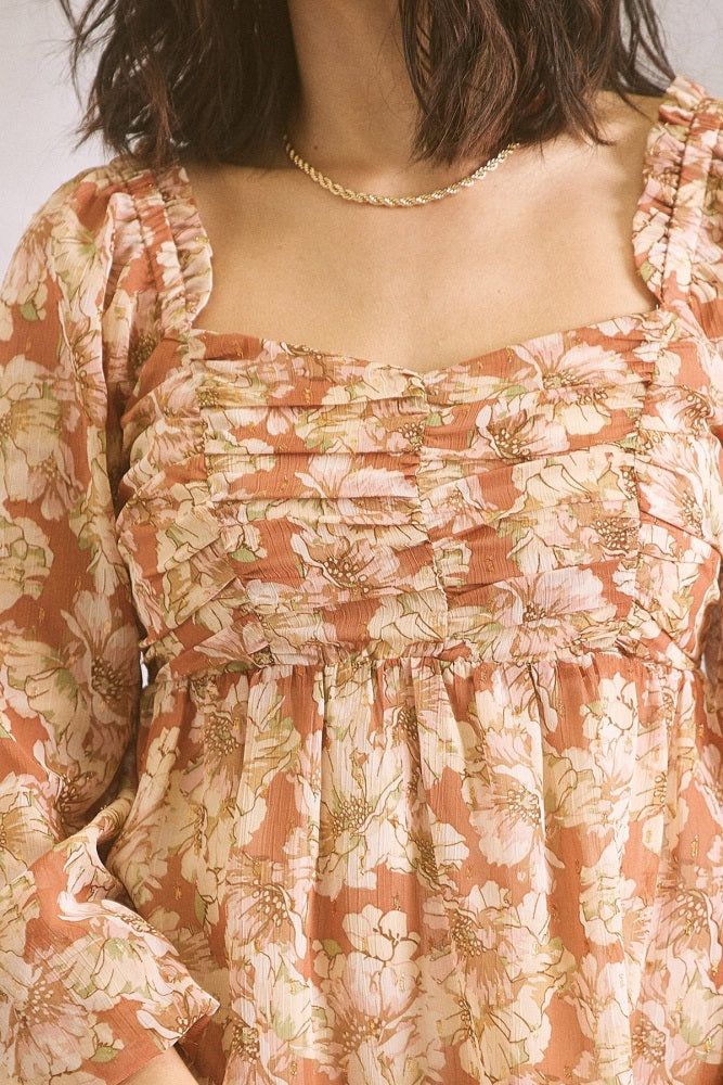 Mauve Printed Dress sold by Pinkblush product image thumbnail 4