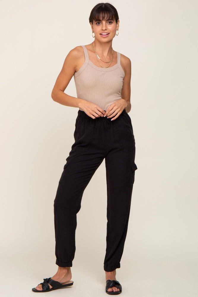 Black Jogger Pants sold by Pinkblush