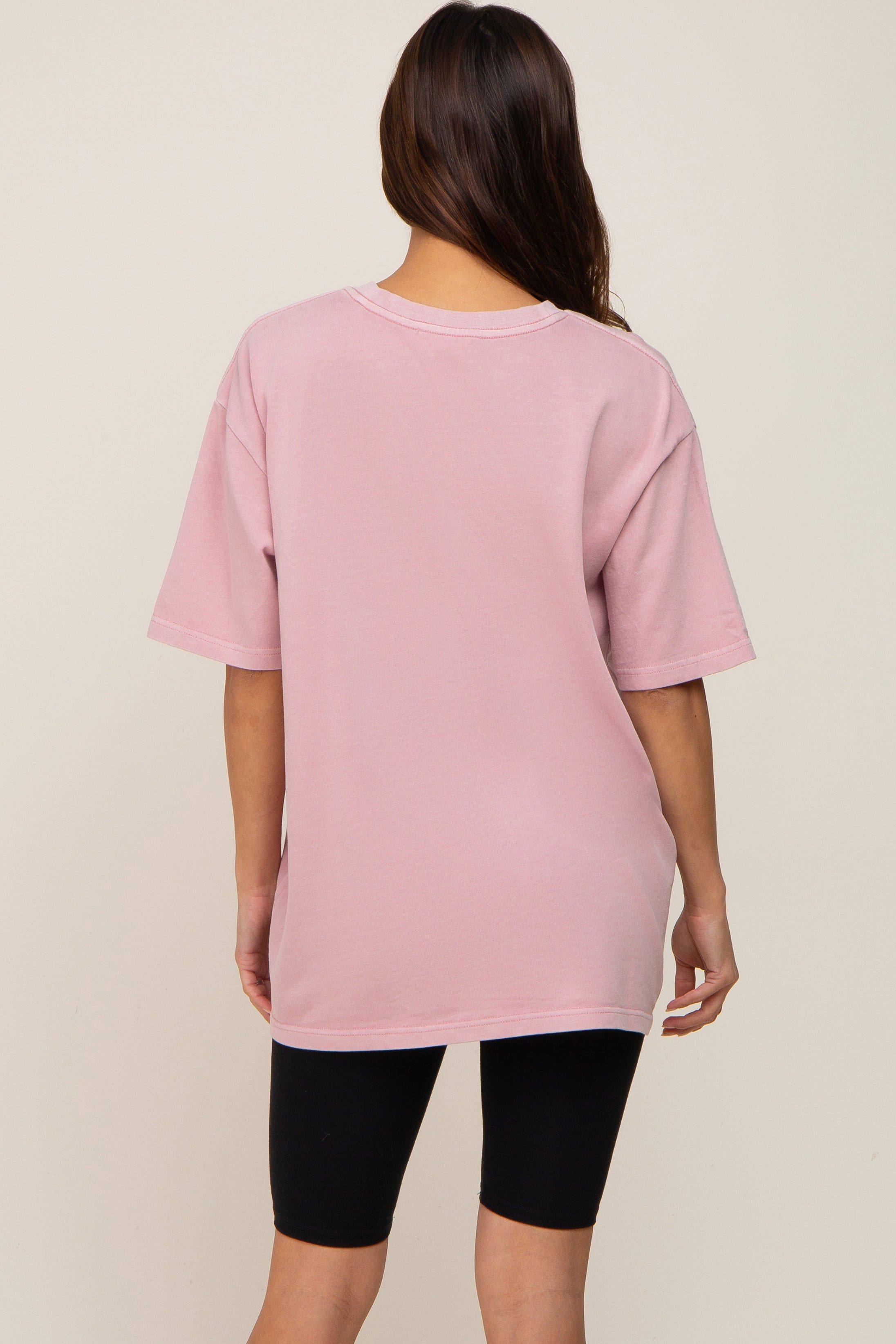 Pink Basic Oversized Maternity T-Shirt sold by Pinkblush product image thumbnail 3