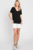 Black V-Neck Tee sold by Pinkblush
