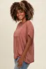 Rust Flutter Sleeve Top sold by Pinkblush