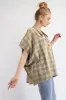 Faded Sage Mineral Washed Loose Fit Shirt sold by Pinkblush