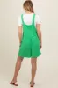 Green Ribbed Maternity Romper sold by Pinkblush
