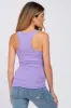 Lavender Ribbed Racerback Maternity Tank Top sold by Pinkblush