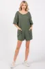 Light Olive Basic Romper sold by Pinkblush