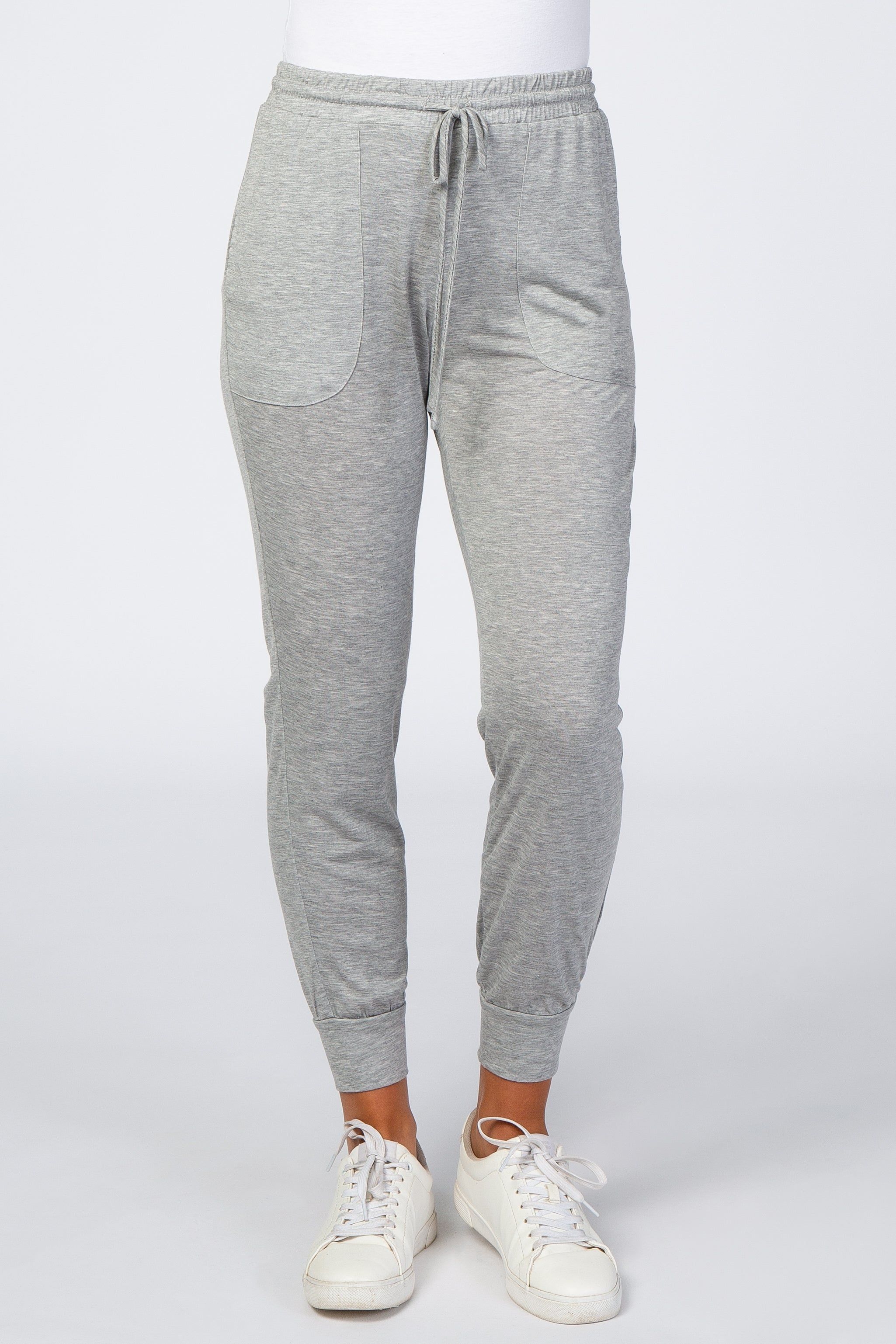 Heather Grey Knit Drawstring Pants sold by Pinkblush product image thumbnail 2