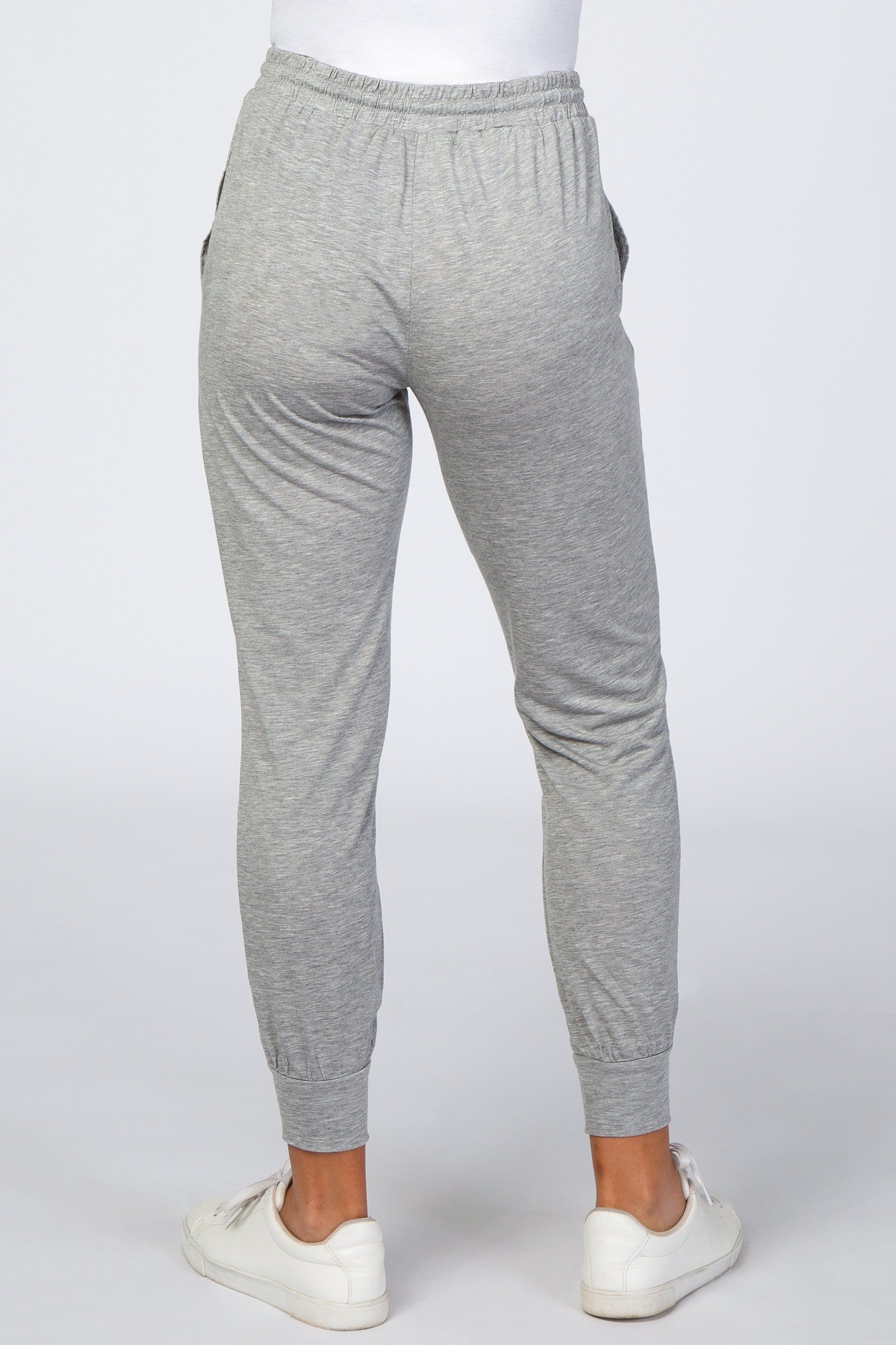 Heather Grey Knit Drawstring Pants sold by Pinkblush product image thumbnail 4