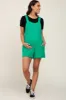 Green Square Neck Elastic Strap Maternity Romper sold by Pinkblush