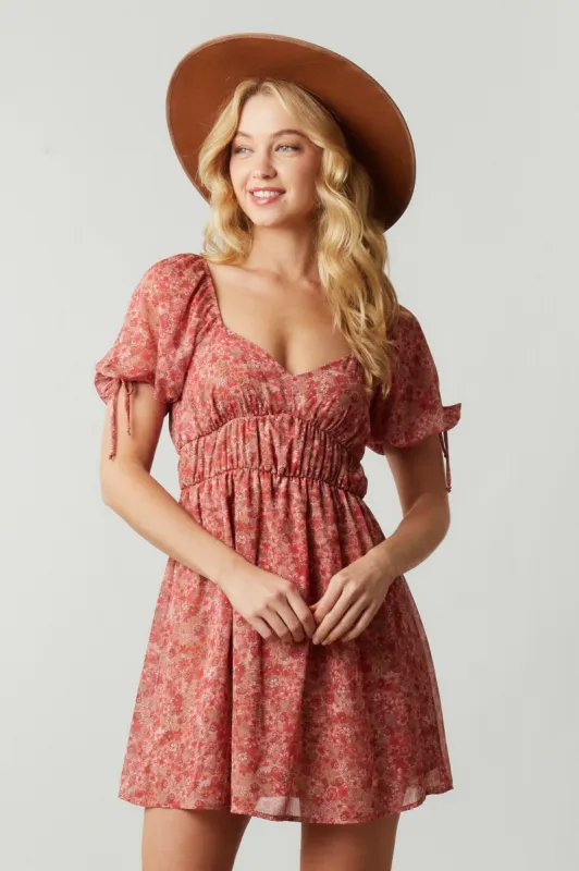 Red Floral Dress sold by Pinkblush