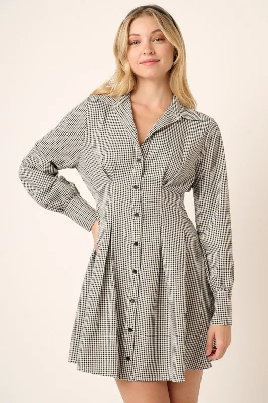 Olive Plaid Shirt Dress sold by Pinkblush