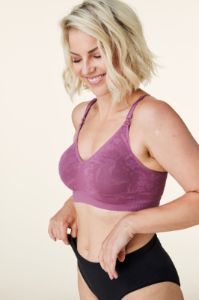 Bravado Berry Jacquard Body Silk Seamless Maternity Nursing Bra sold by Pinkblush