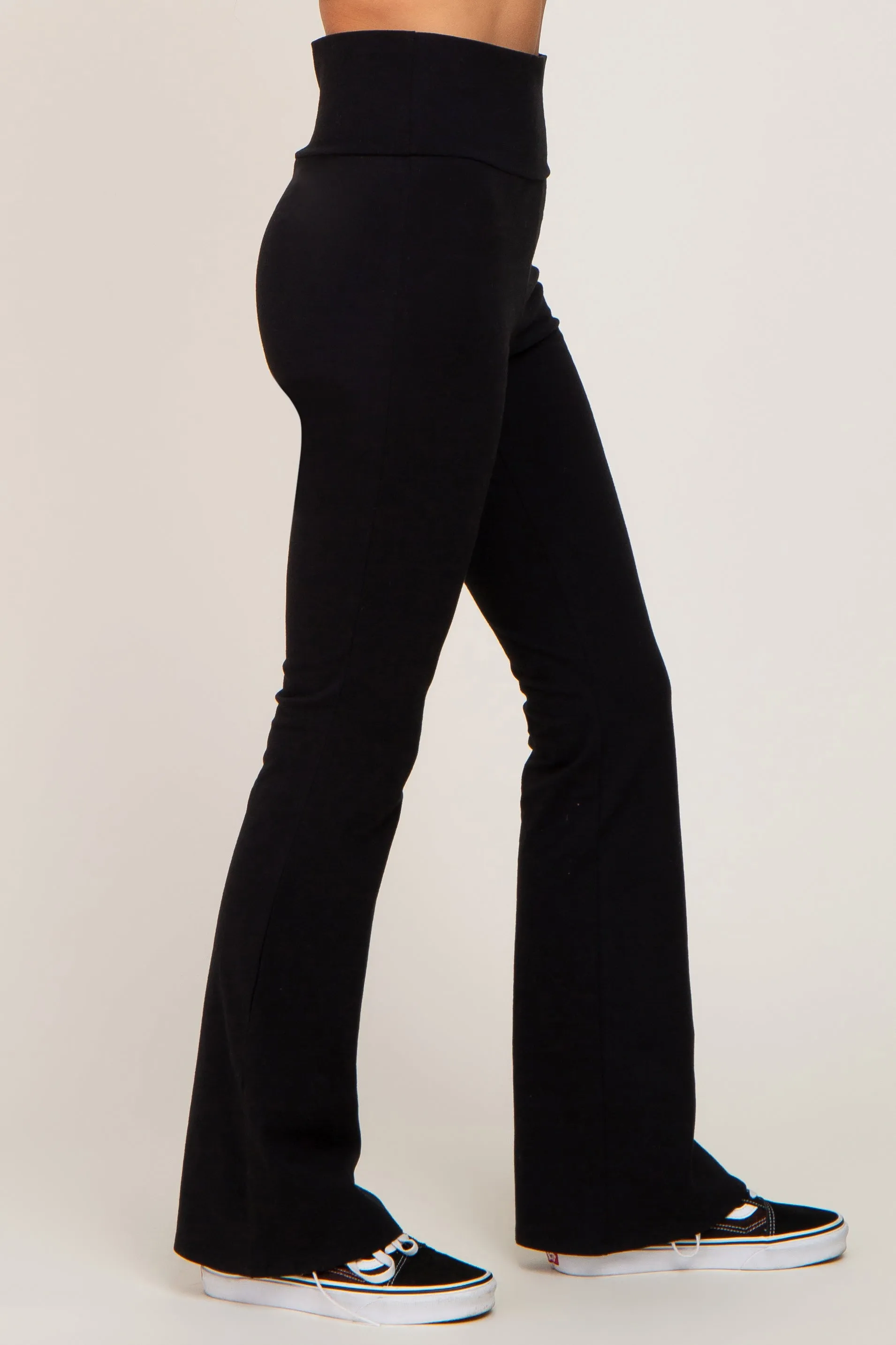 Black Flared Leggings sold by Pinkblush product image thumbnail 3