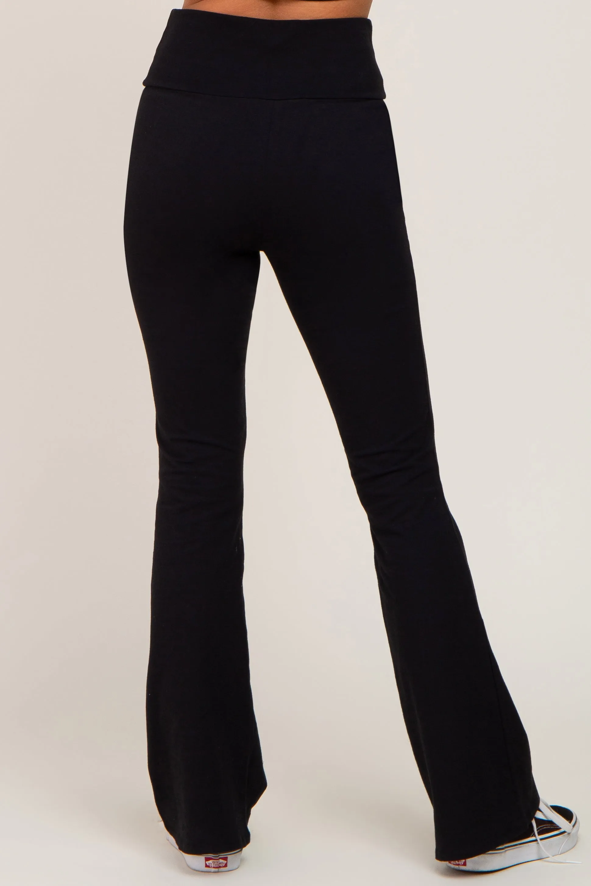 Black Flared Leggings sold by Pinkblush product image thumbnail 4