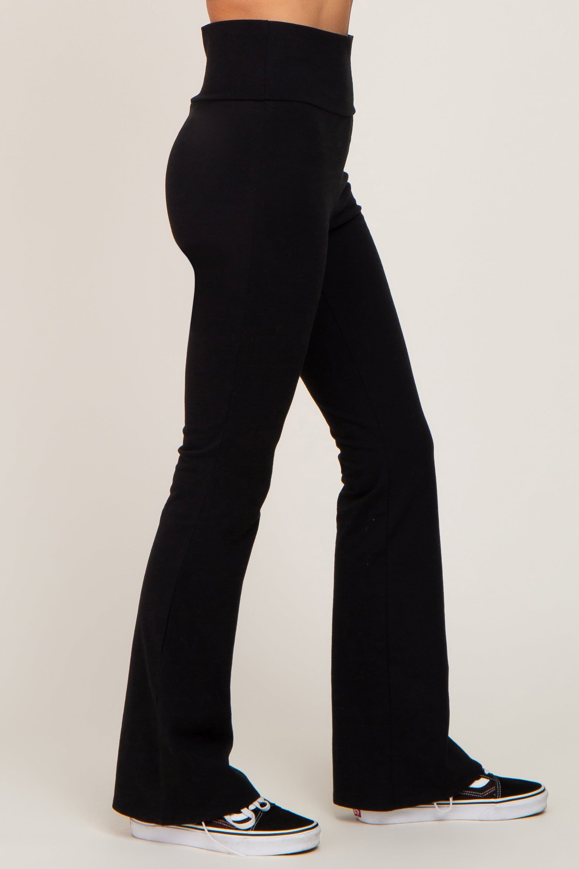 Black Flared Leggings sold by Pinkblush product image thumbnail 3