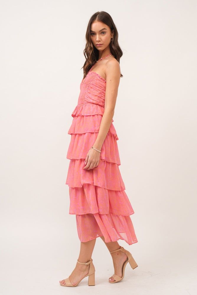 Pink Ruffle Maxi Dress sold by Pinkblush product image thumbnail 2