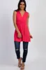 Coral Sleeveless Draped Front Nursing Top sold by Pinkblush