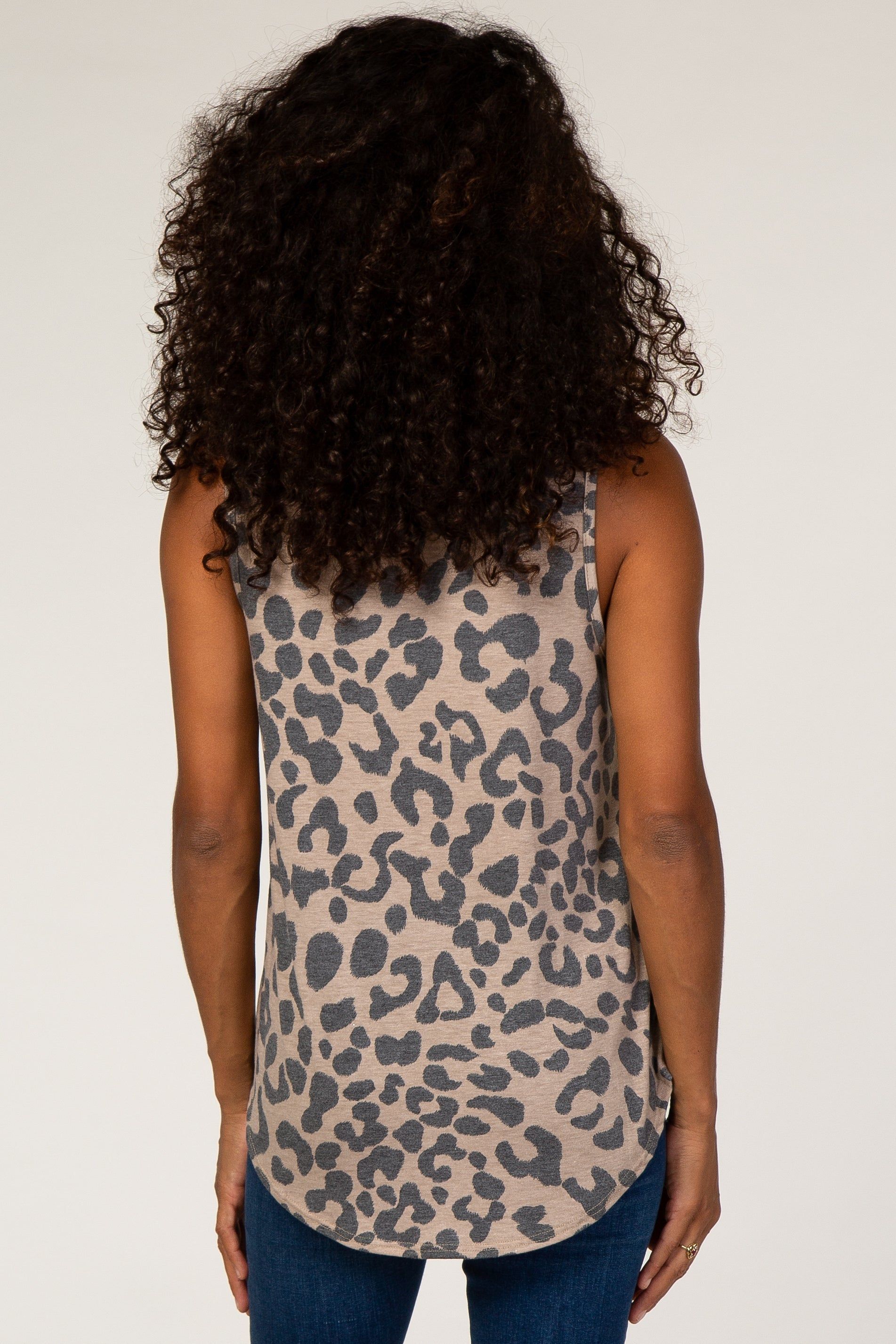Mocha Animal Print Tank sold by Pinkblush product image thumbnail 4