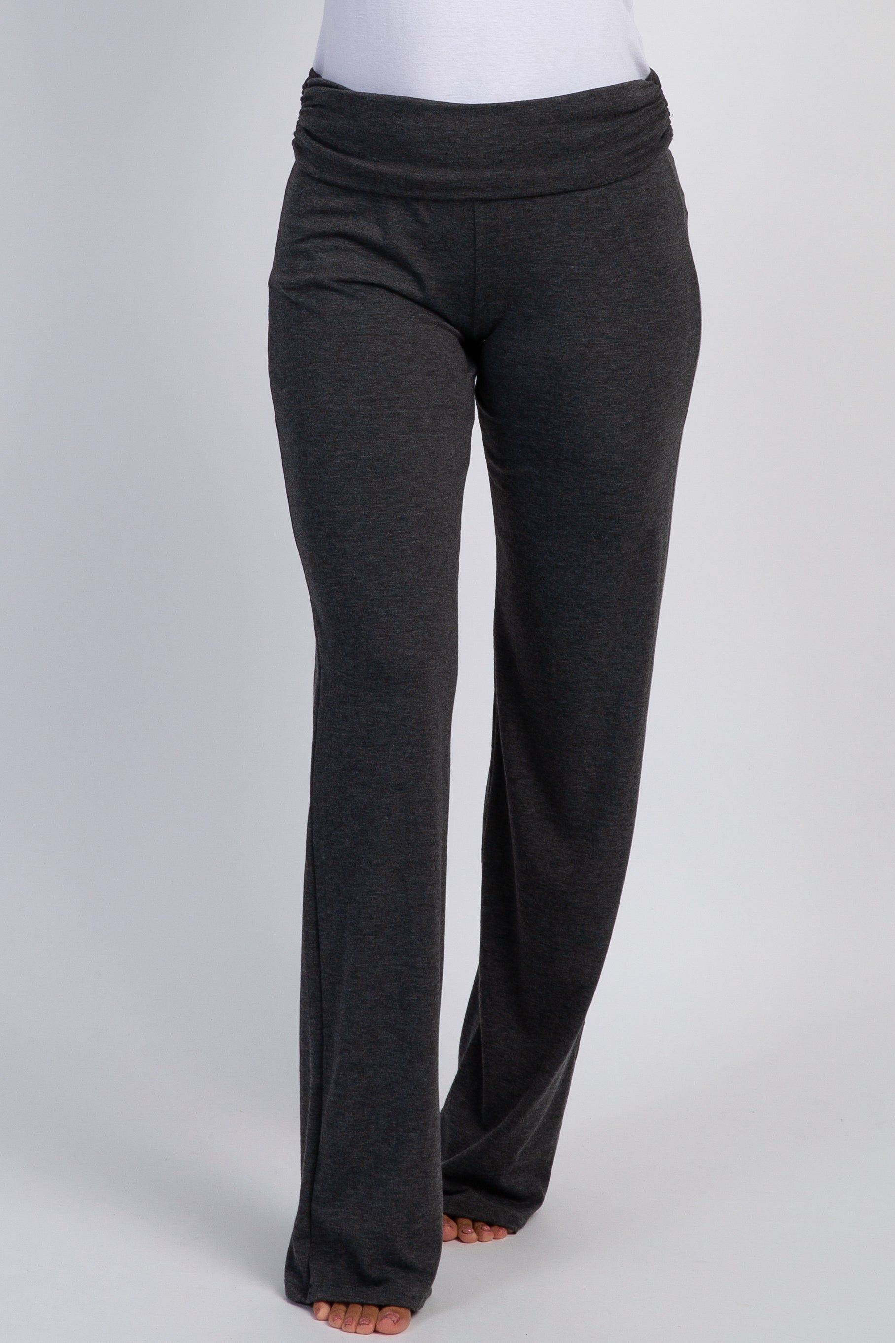 PinkBlush Charcoal Grey Foldover Lounge Pants sold by Pinkblush product image thumbnail 2