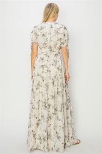 Sage Floral Maxi Dress sold by Pinkblush