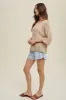 Beige Knit Short Sleeve Top sold by Pinkblush
