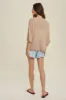 Beige Knit Short Sleeve Top sold by Pinkblush