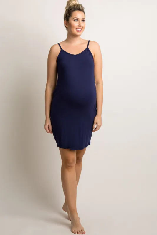 PinkBlush Navy Basic Maternity Sleep Dress sold by Pinkblush